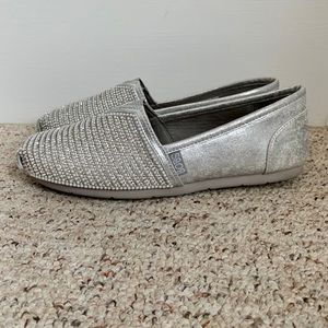Rhinestone Bobs Slip On Shoes